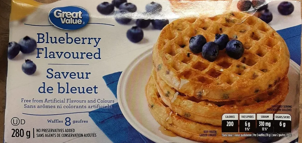 Blueberry waffles