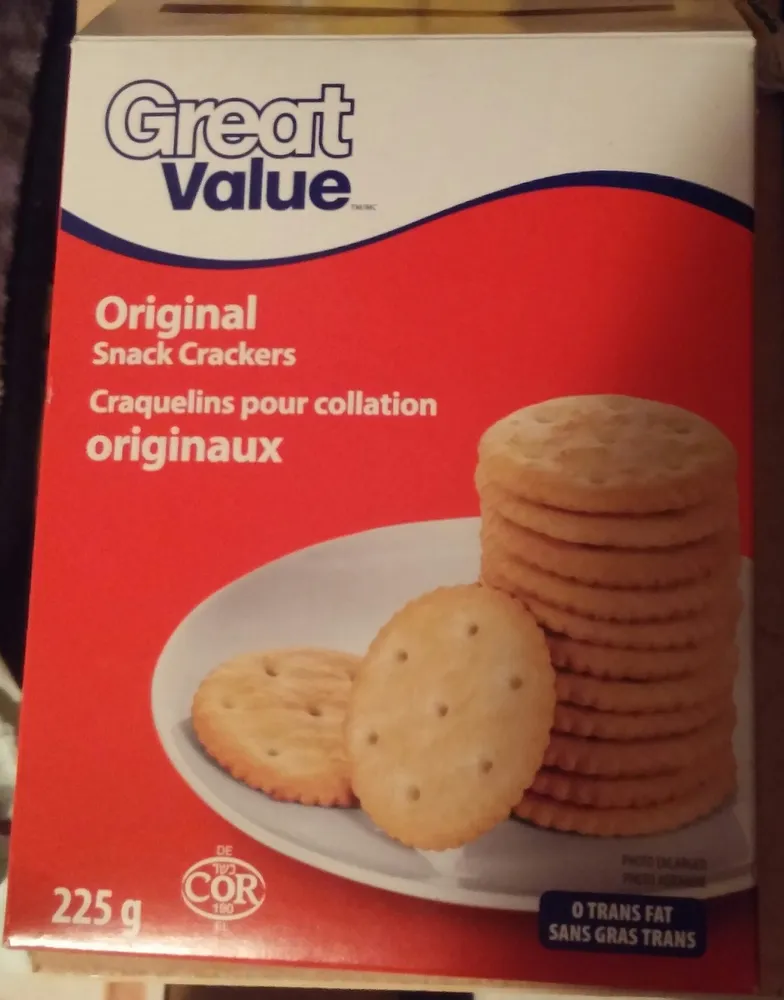 Great Value Round Original Baked Snack Crackers