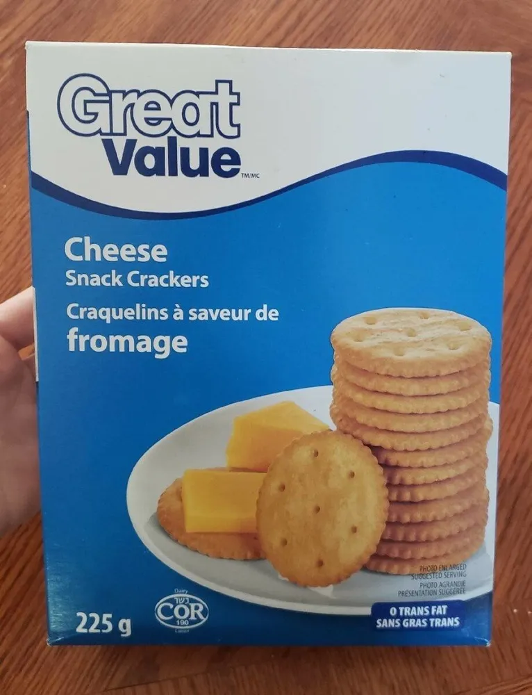 Craquelins a saveurs de fromage