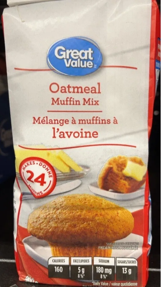 Oatmeal muffin mix