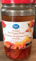 Rondelles de piments forts marinés