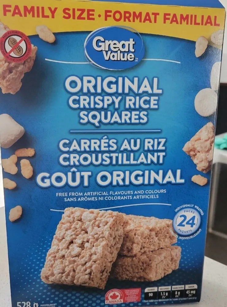 Carrés au riz croustillant