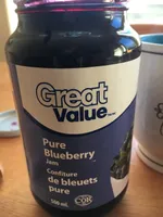 Pure blueberry jam