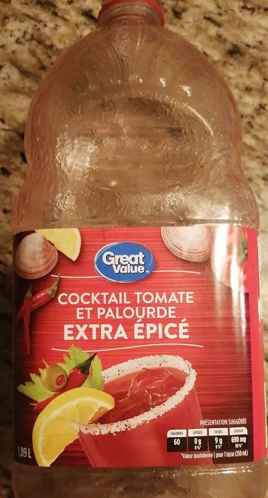 Cocktail tomate et palourde extra épicé