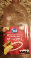 Cocktail tomate et palourde extra épicé