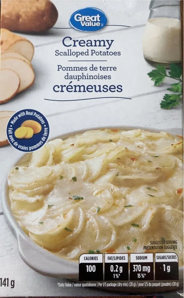 Creamy scalloped potatoes