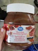 Tartine au chocolat et noisettes
