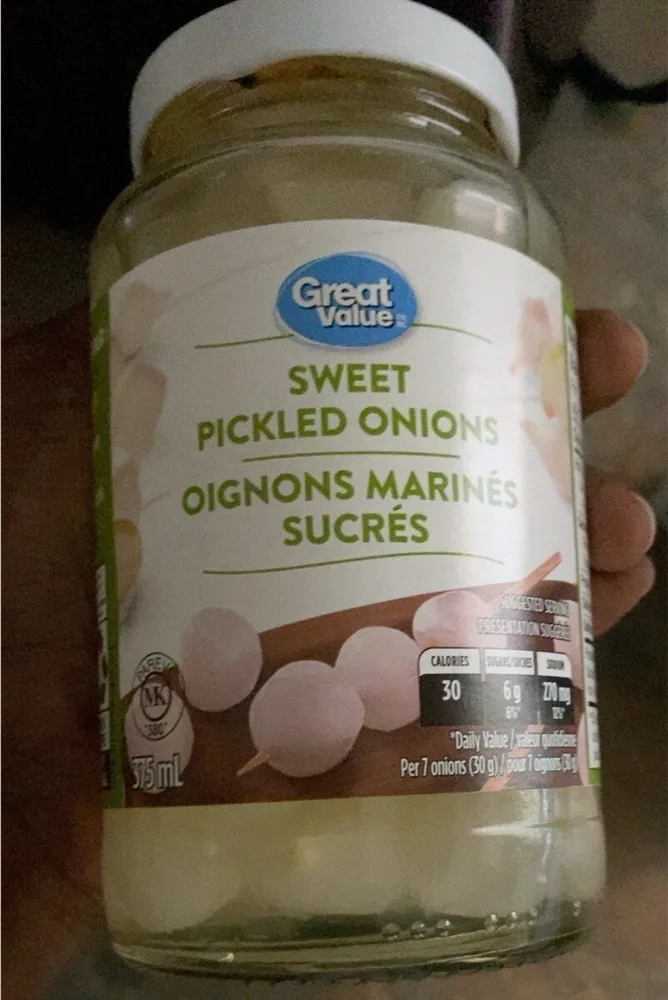 Sweet pickled onions