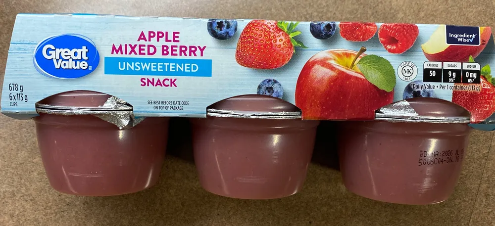 Apple Mixed Berry Unsweetened snack
