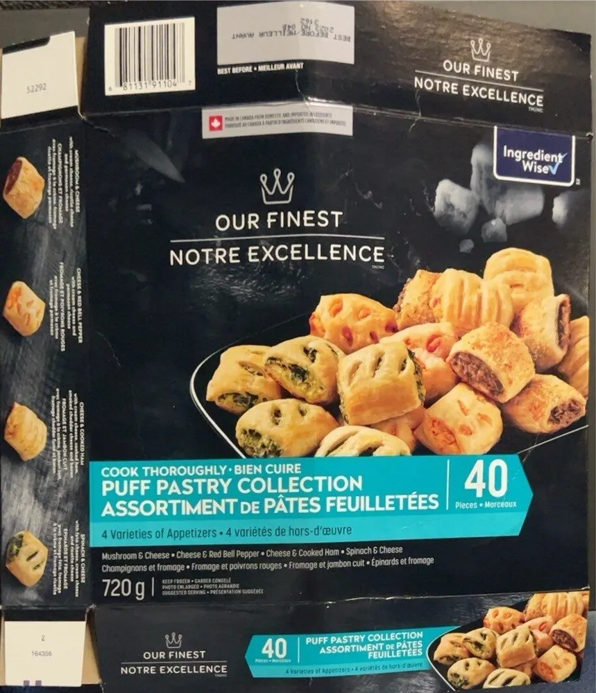 Assortiment de pâtes feuilletées
