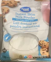 Lait écrémé en poudre instantané