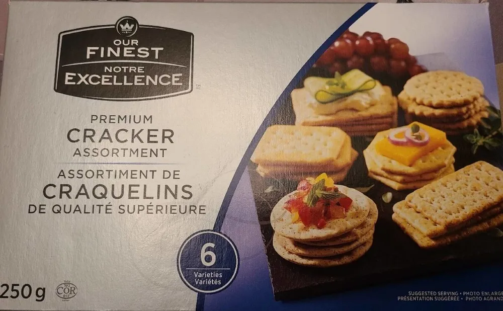 Assortiment de craquelins de qualité supérieure
