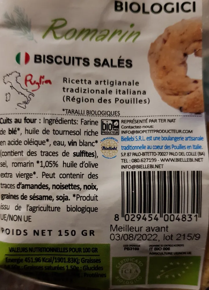 Biscuits salés