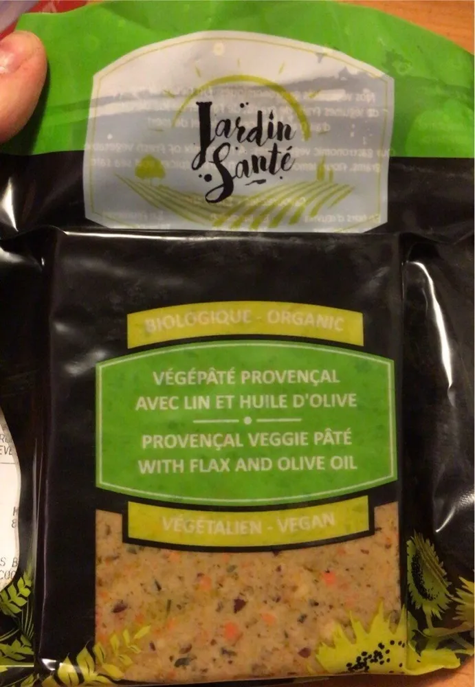 Végépâté provençal avec lin et huile d’olive