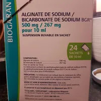 Alginate de sodium / Bicarbonate de sodium