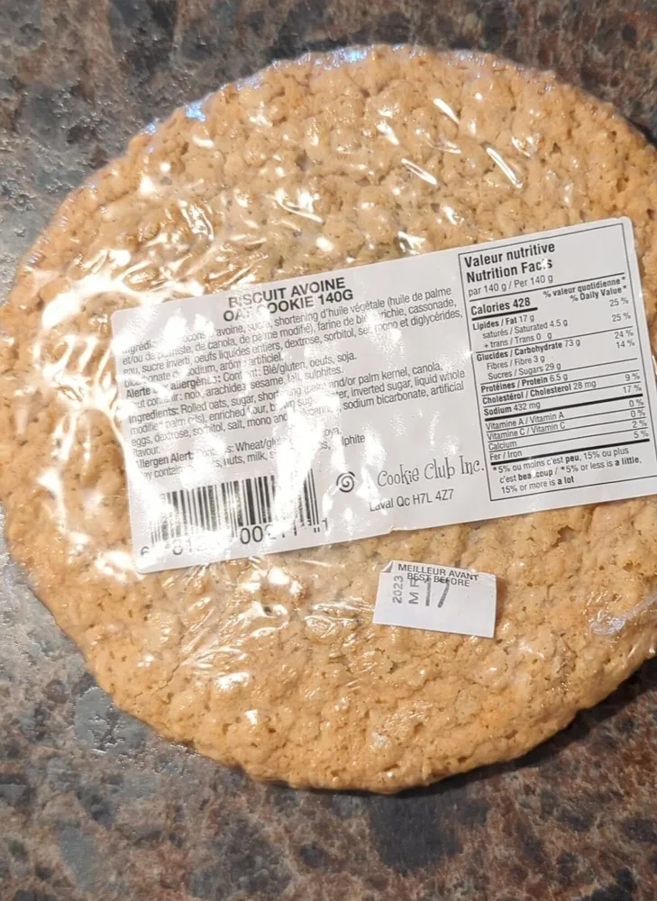 Biscuit à l'avoine