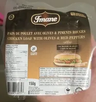 Pain de poulet avec olives et piments rouges