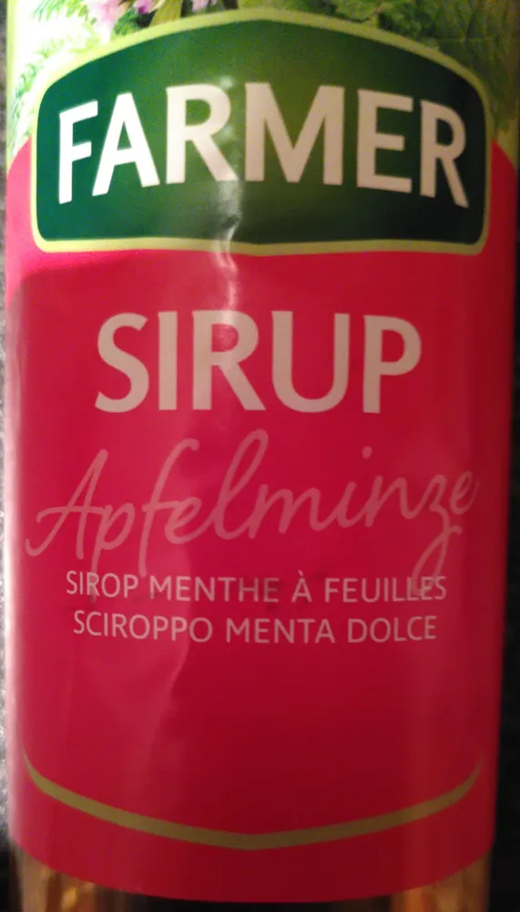 sirop menthe à feuilles