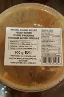 Natural chunky no salt peanut butter