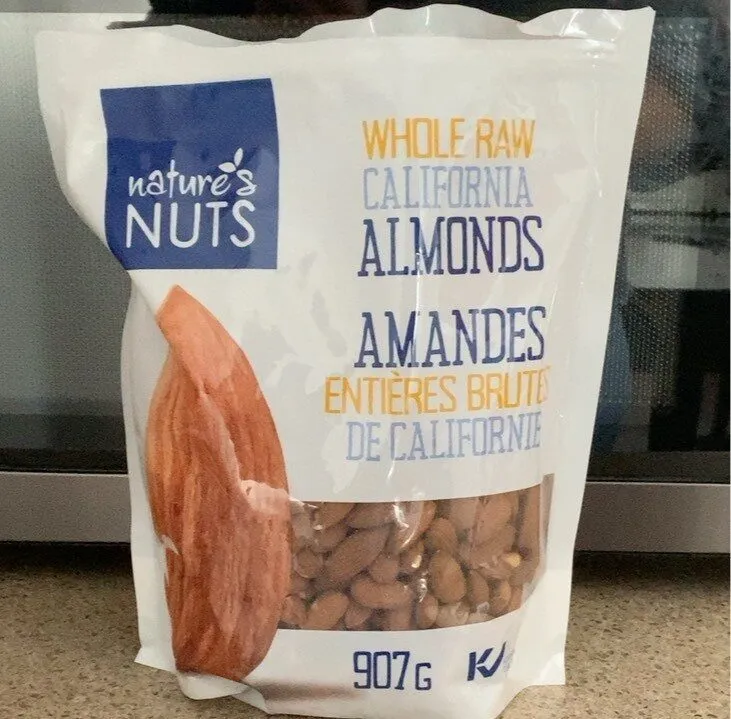 Amandes entières brutes de Californie
