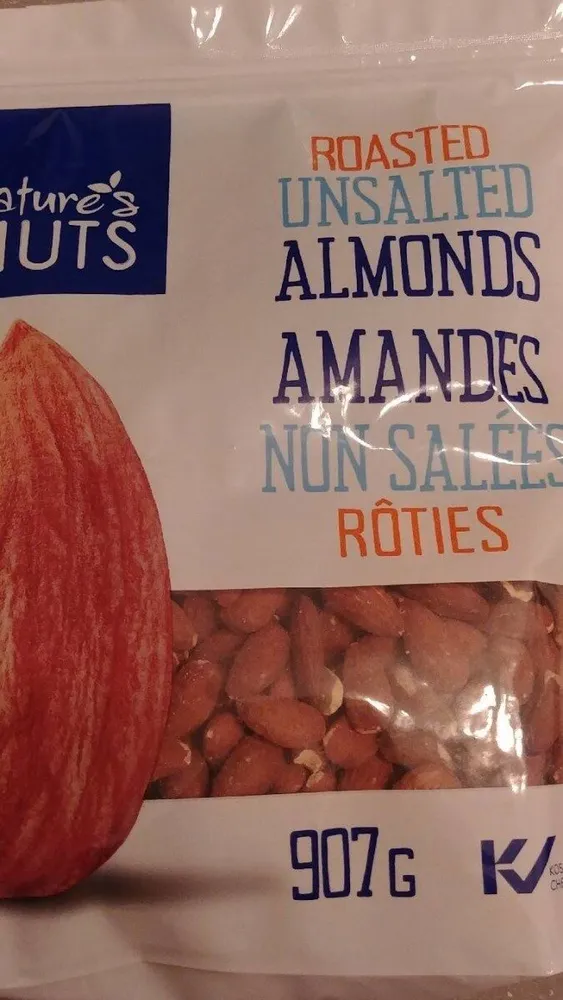 Amandes rôties non salées