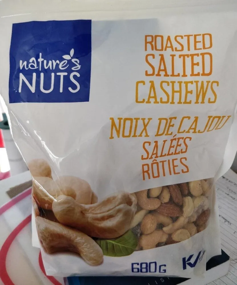 Noix de cajou salées rôties