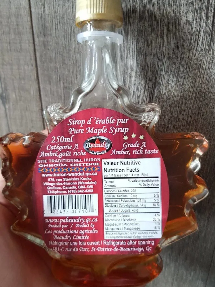 Sirop d'érable pur