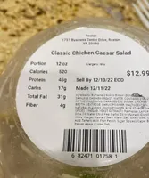 LT chicken Caesar salad