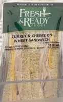 Turkey & Cheese on Wheat Sandwich
