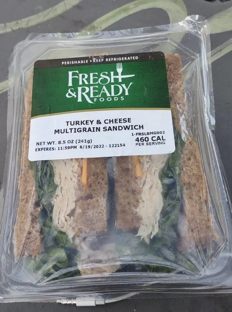 TURKEY & CHEESE MULTIGRAIN SANDWICH