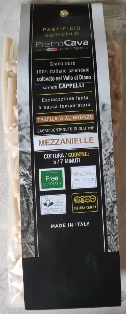 Pasta di semola di grano duro varietà Cappelli