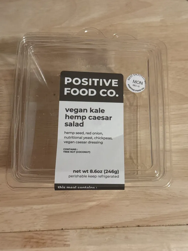 vegan kale hemp caesar salad
