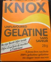 Gélatine sans saveur