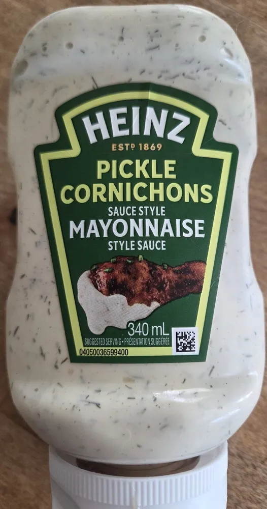Pickle Cornichons Sauce Style Mayonnaise Style Sauce