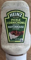 Pickle Cornichons Sauce Style Mayonnaise Style Sauce