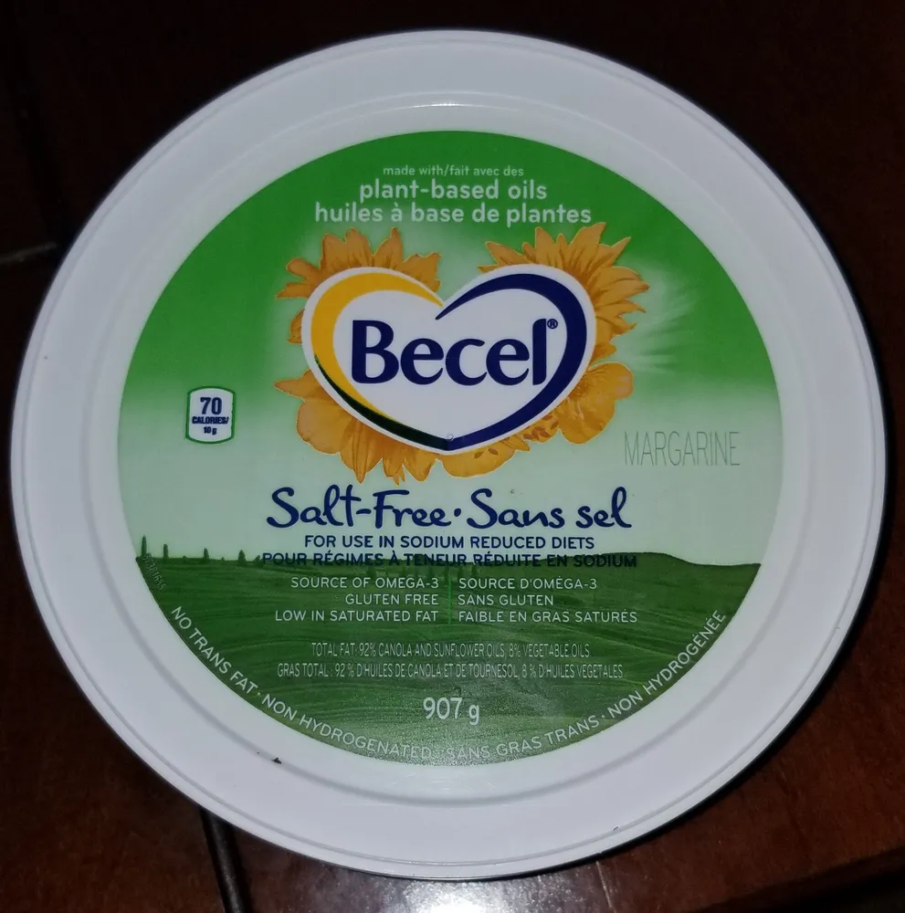 Salt free margarine