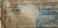 Chocolate puro extrafino con almendras