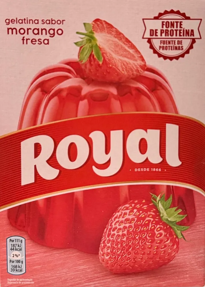 GELATINA ROYAL SABOR FRESA