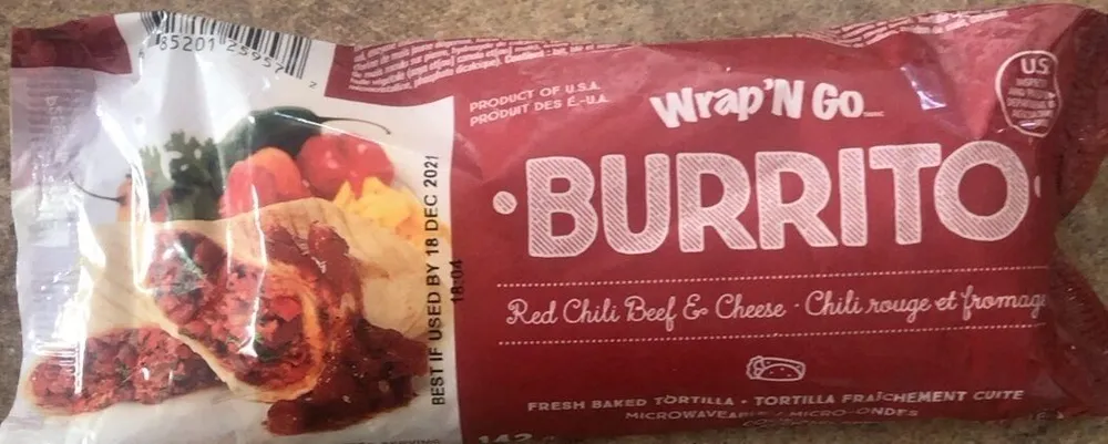 Red Chili Beef & Cheese Burrito