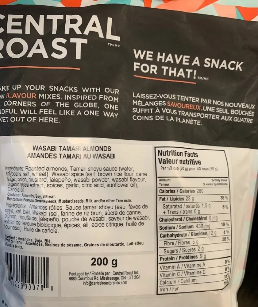 Wasabi Tamari Almonds