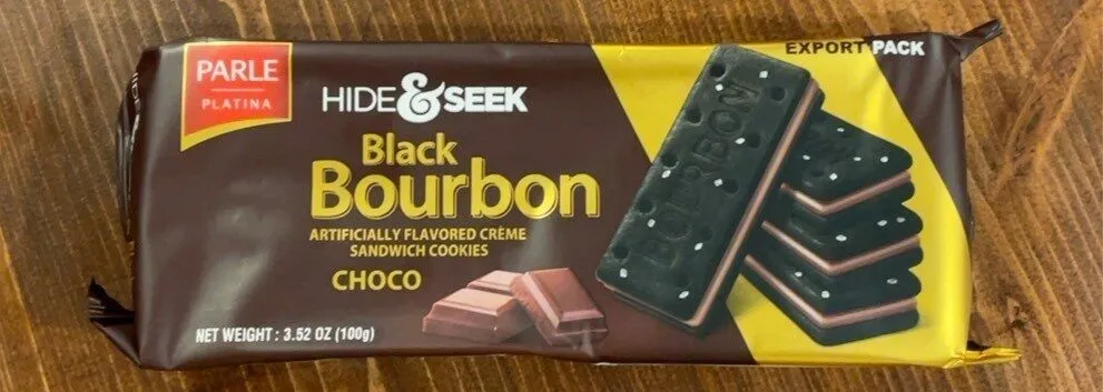 Hide seek black bourbon choco creme sandwich grams