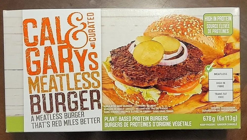 Cal and Gary's meatless burger