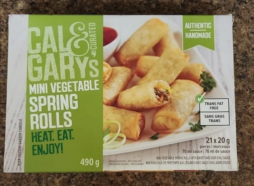 Mini vegetable spring rolls