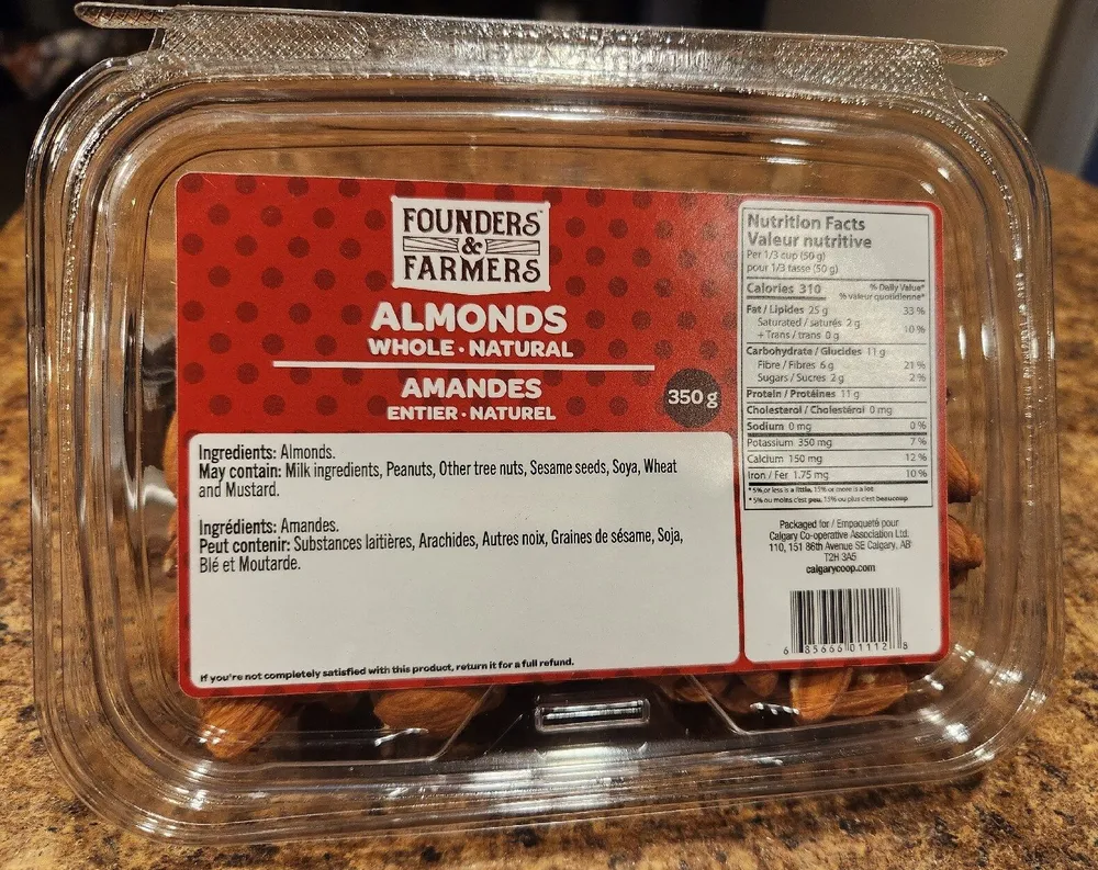 Almonds, Whole Natural