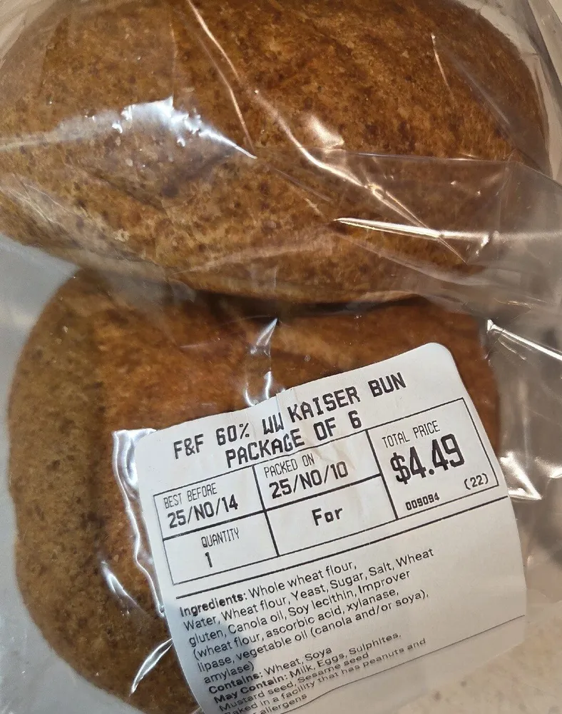 60% Whole Wheat Kaiser Bun