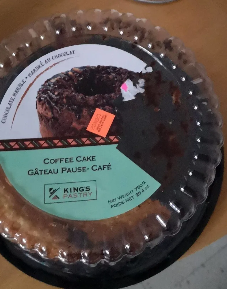 Gâteau pause café marbré au chocolat