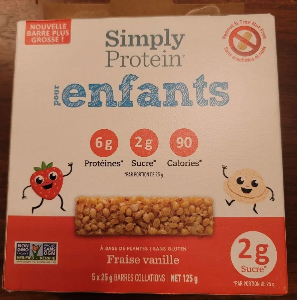 Simply protein pour enfants - fraise vanille