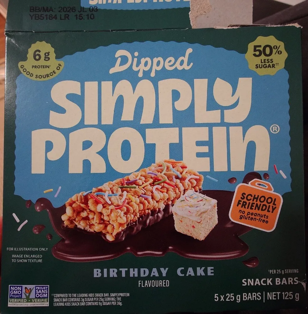 Dipped Bar - Birthday Cake Flavoured