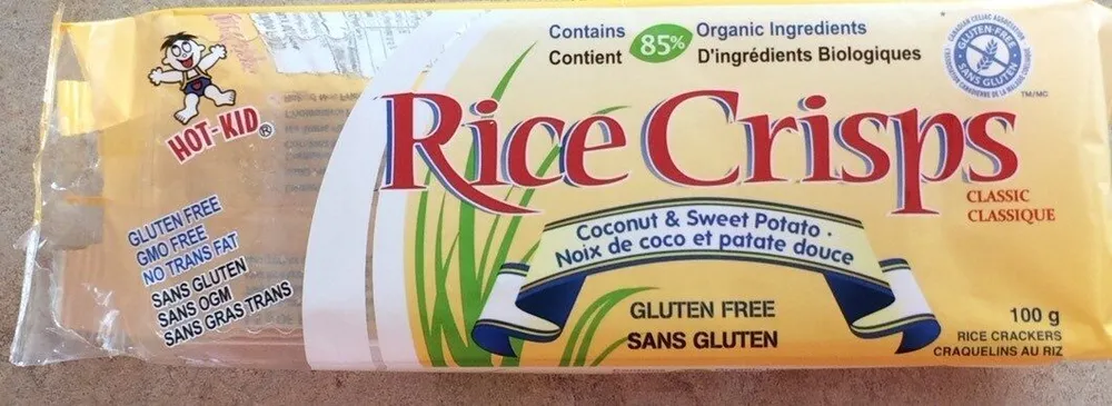 Rice Crisps Coconut & Sweet Potato