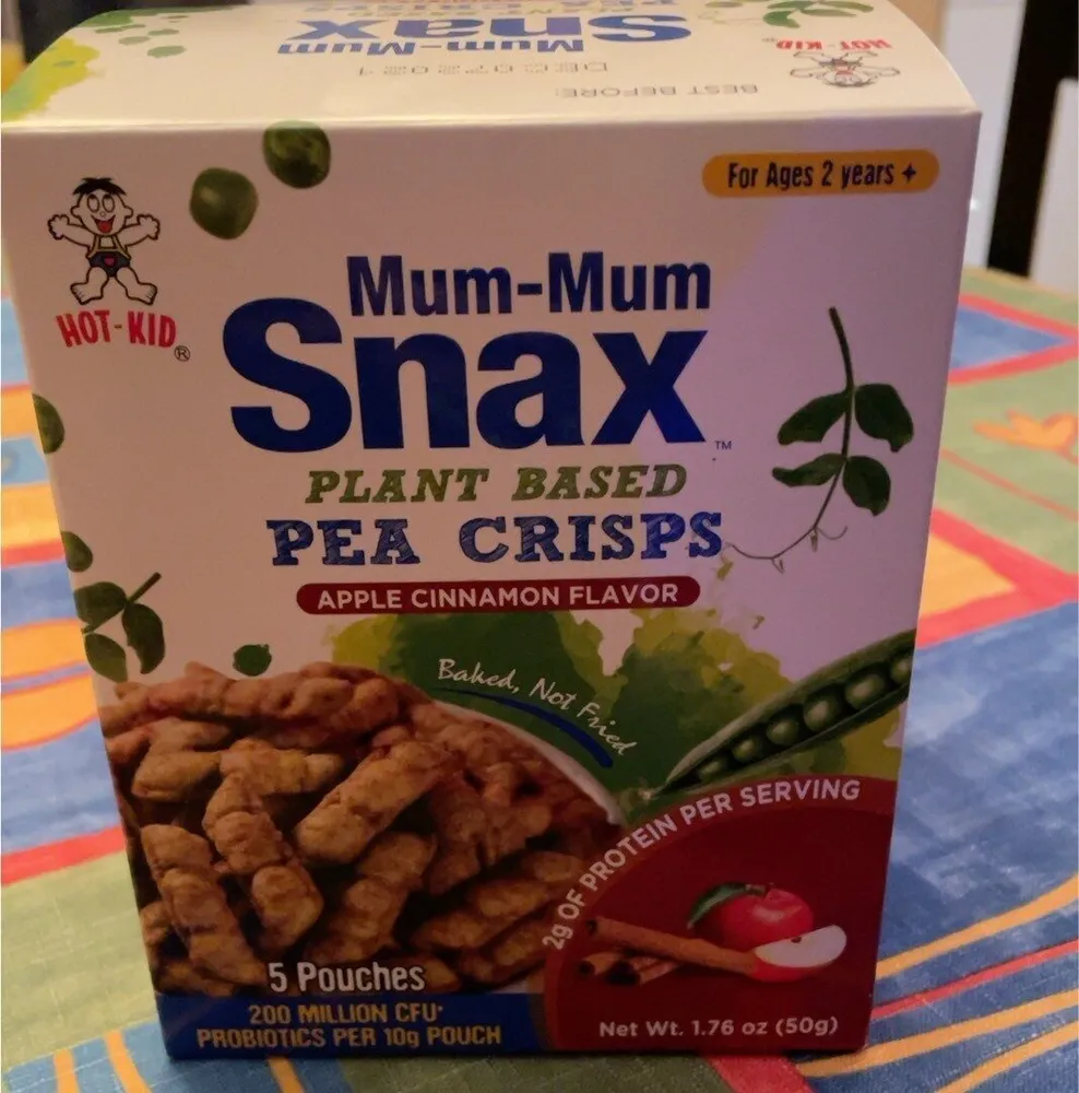 Mum-Mum Snax Pea Crisps Apple Cinnamon